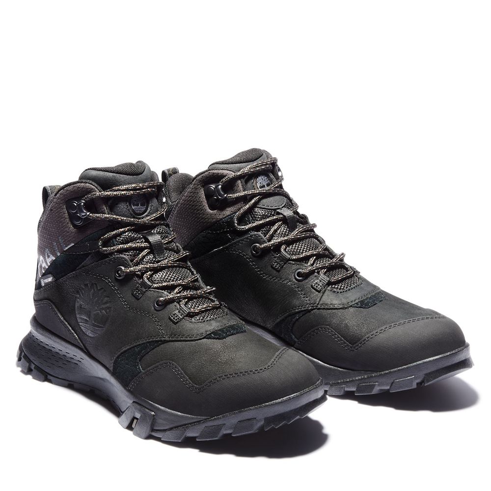 Botas de Montaña Timberland Argentina Hombre - Garrison Trail Waterproof Mid - Negras - NQIHUD-713